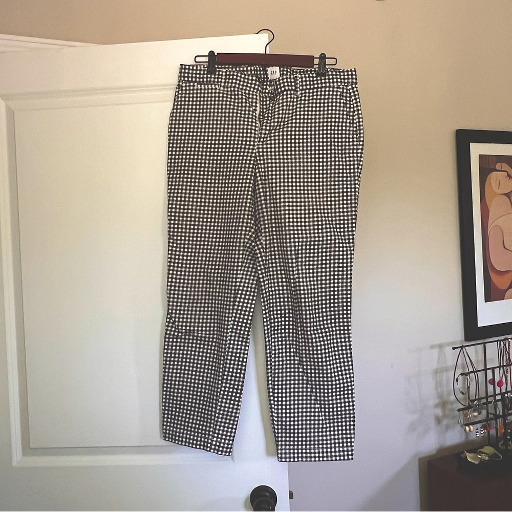 Gap gingham pants size 10